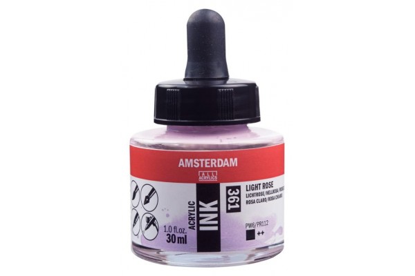 ΜΕΛΑΝΙ INK AMSTERDAM 30ml 361 LIGHT ROSE