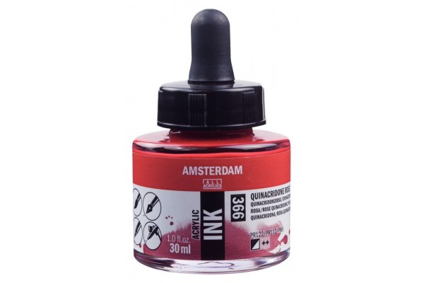 ΜΕΛΑΝΙ INK AMSTERDAM 30ml 366 QUINAROSE