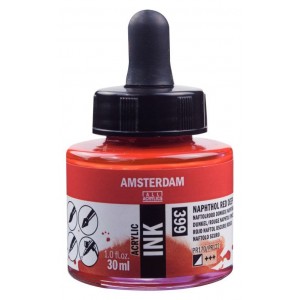 ΜΕΛΑΝΙ INK AMSTERDAM 30ml 399 NAPHTHOL RED DEEP ΜΕΛΑΝΙ INK AMSTERDAM 30ml 399 NAPHTHOL RED DEEP