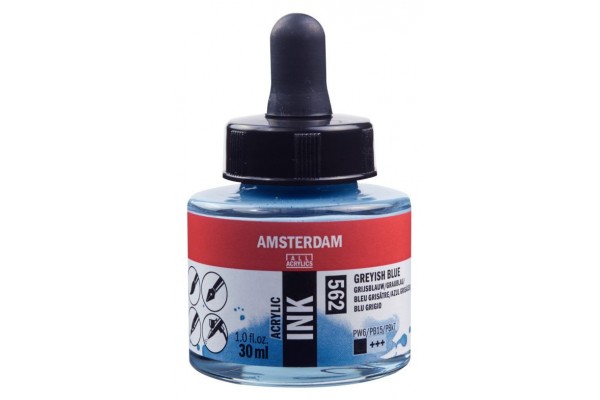 ΜΕΛΑΝΙ INK AMSTERDAM 30ml 562 GREYISH BLUE