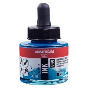 ΜΕΛΑΝΙ INK AMSTERDAM 30ml 564 BRILLIANT BLUE ΜΕΛΑΝΙ INK AMSTERDAM 30ml 564 BRILLIANT BLUE