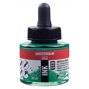 ΜΕΛΑΝΙ INK AMSTERDAM 30ml 615 EMERALD GREEN ΜΕΛΑΝΙ INK AMSTERDAM 30ml 615 EMERALD GREEN
