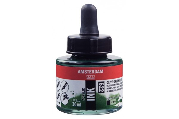 ΜΕΛΑΝΙ INK AMSTERDAM 30ml 622 OLIVE GREEN DEEP