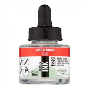 ΜΕΛΑΝΙ INK AMSTERDAM 30ml 822 PEARL GREEN ΜΕΛΑΝΙ INK AMSTERDAM 30ml 822 PEARL GREEN