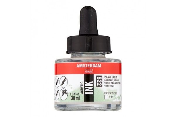 ΜΕΛΑΝΙ INK AMSTERDAM 30ml 822 PEARL GREEN
