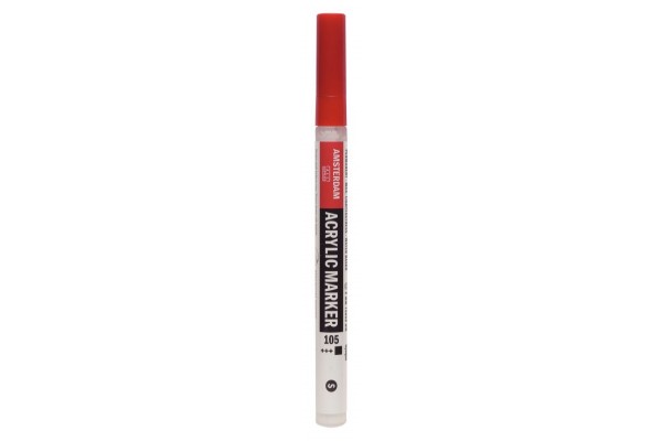 ΜΑΡΚΑΔΟΡΟΣ ΑΚΡΥΛΙΚΟΣ AMSTERDAM 2mm 105 Titanium White SW