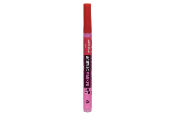 ΜΑΡΚΑΔΟΡΟΣ ΑΚΡΥΛΙΚΟΣ AMSTERDAM 2mm 385 Quinacridone Rose Light SW
