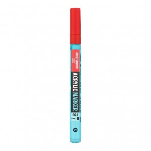 ΜΑΡΚΑΔΟΡΟΣ ΑΚΡΥΛΙΚΟΣ AMSTERDAM 2mm 661 Turquoise Green SW ΜΑΡΚΑΔΟΡΟΣ ΑΚΡΥΛΙΚΟΣ AMSTERDAM 2mm 661 Turquoise Green SW