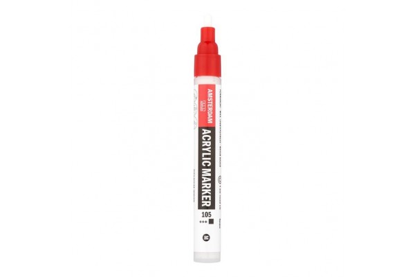 ΜΑΡΚΑΔΟΡΟΣ ΑΚΡΥΛΙΚΟΣ AMSTERDAM 4mm 105 Titanium White SW