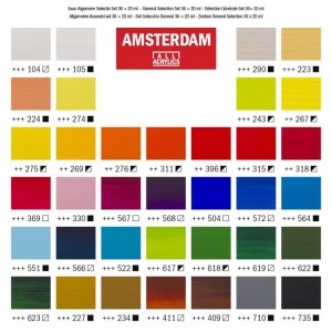 ΣΕΤ ΑΚΡΥΛΙΚΑ AMSTERDAM 36x20ml General selection set