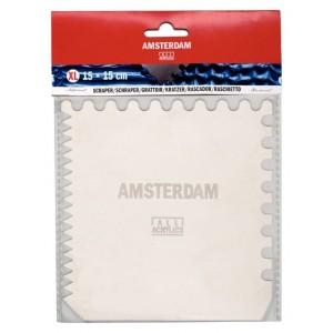 ΣΠΑΤΟΥΛΑ ΖΩΓΡΑΦΙΚΗΣ ΜΕΤΑΛΛΙΚΗ AMSTERDAM 15x15cm