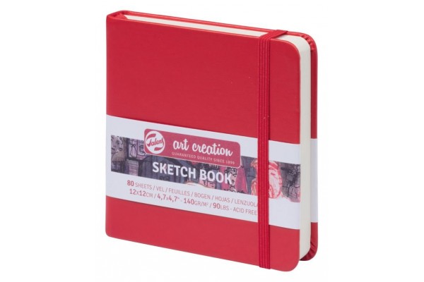 ΜΠΛΟΚ ΣΧΕΔΙΟΥ 12x12 Red ΜΕ ΛΑΣΤΙΧΟ ART CREATION 140g 80ΦΥΛΛΑ