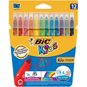 ΣΕΤ ΜΑΡΚΑΔΟΡΟΙ ΖΩΓΡΑΦΙΚΗΣ BIC KIDS 12 ΧΡΩΜΑΤΑ