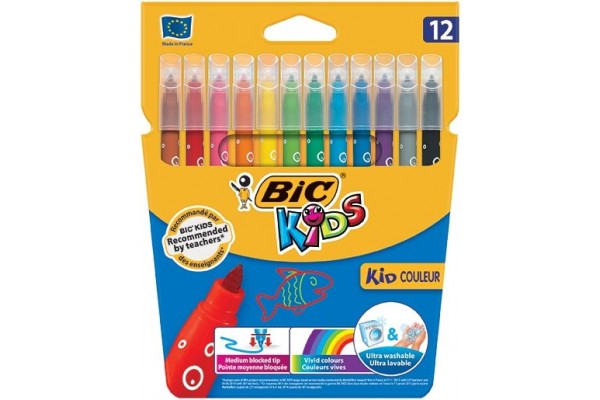 ΣΕΤ ΜΑΡΚΑΔΟΡΟΙ ΖΩΓΡΑΦΙΚΗΣ BIC KIDS 12 ΧΡΩΜΑΤΑ
