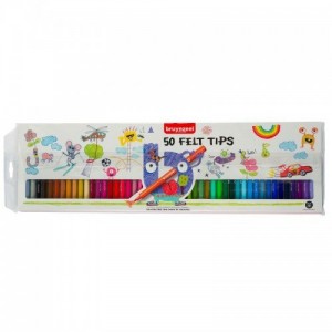 ΣΕΤ ΜΑΡΚΑΔΟΡΟΙ 50ΤΕΜ FELT TIPS BRUYNZEEL ΣΕΤ ΜΑΡΚΑΔΟΡΟΙ 50ΤΕΜ FELT TIPS BRUYNZEEL