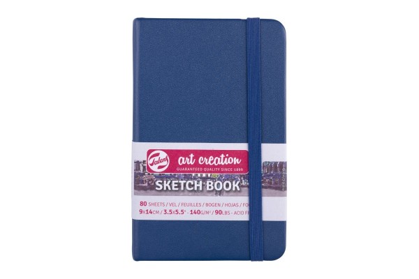 ΜΠΛΟΚ ΣΧΕΔΙΟΥ 9x14 Navy Blue ΜΕ ΛΑΣΤΙΧΟ ART CREATION 140g 80ΦΥΛΛΑ