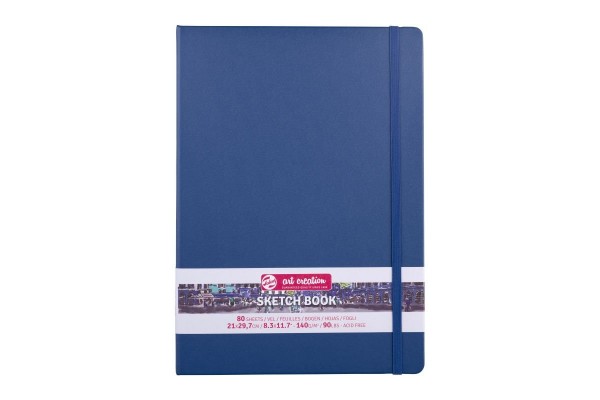 ΜΠΛΟΚ ΣΧΕΔΙΟΥ 21x30 Navy Blue ΜΕ ΛΑΣΤΙΧΟ ART CREATION 140g 80 ΦΥΛΛΑ