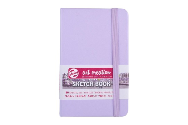 ΜΠΛΟΚ ΣΧΕΔΙΟΥ 9x14 Pastel Violet ΜΕ ΛΑΣΤΙΧΟ ART CREATION 140g 80ΦΥΛΛΑ