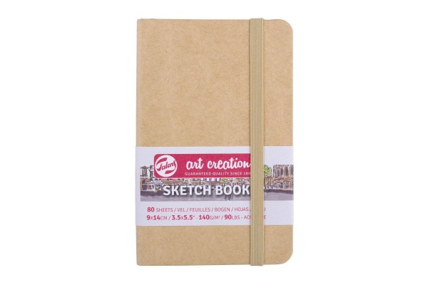 ΜΠΛΟΚ ΣΧΕΔΙΟΥ 9x14 Kraft ΜΕ ΛΑΣΤΙΧΟ ART CREATION 140g 80ΦΥΛΛΑ