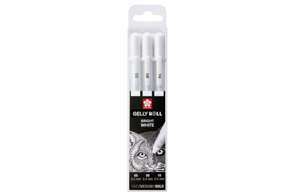 ΣΤΥΛΟ GELLY ROLL BASIC WHITE ΣΕΤ3 (05/08/10)