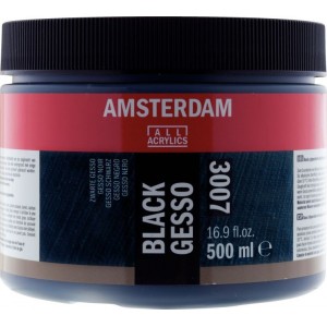 AMSTERDAM GESSO BLACK 3007 500ml