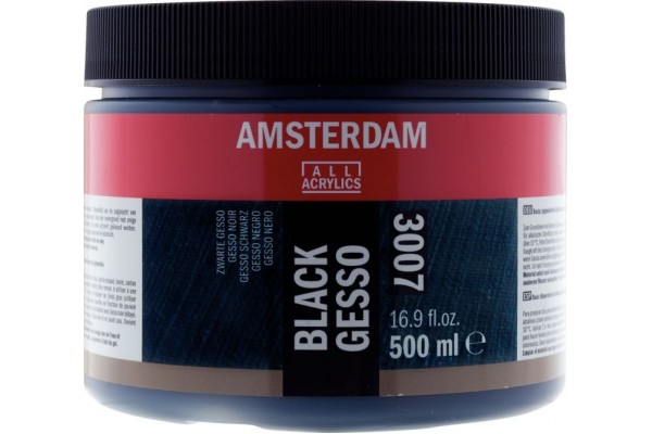AMSTERDAM GESSO BLACK 3007 500ml