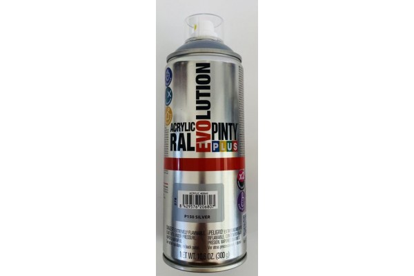 ΣΠΡΕΪ ΑΚΡΥΛΙΚΟ ΧΡΩΜΑ ΑΣΗΜΙ EVO 400ML SILVER