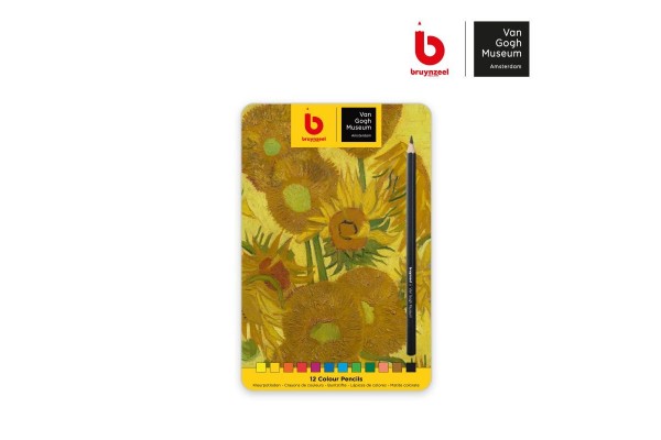 ΣΕΤ ΞΥΛΟΜΠΟΓΙΑΣ ΣΕ ΜΕΤΑΛΛΙΚΗ ΚΑΣΕΤΙΝΑ Museum Van Gogh - Sunflowers | 12ΤΕΜ
