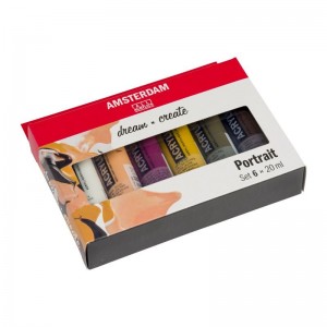 ΣΕΤ ΑΚΡΥΛΙΚΑ AMSTERDAM 6x20ml Portrait set