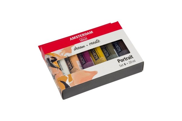 ΣΕΤ ΑΚΡΥΛΙΚΑ AMSTERDAM 6x20ml Portrait set