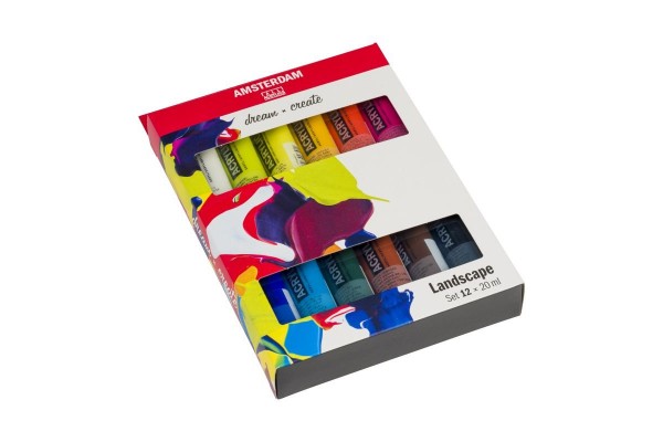 ΣΕΤ ΑΚΡΥΛΙΚΑ AMSTERDAM 12x20ml Landscape set