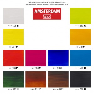 ΣΕΤ ΑΚΡΥΛΙΚΑ AMSTERDAM 12x20ml Landscape set