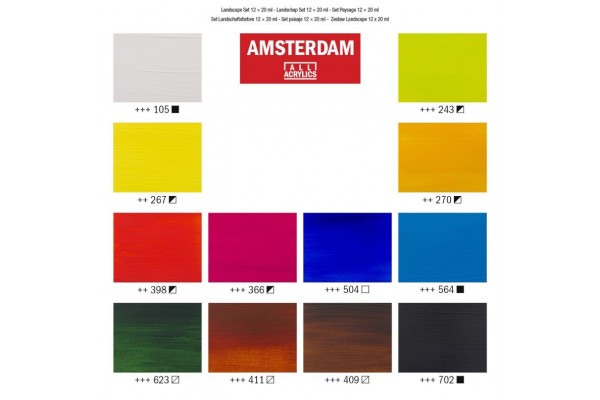 ΣΕΤ ΑΚΡΥΛΙΚΑ AMSTERDAM 12x20ml Landscape set