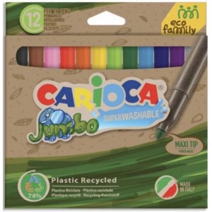 ΜΑΡΚΑΔΟΡΟΙ ΖΩΓΡΑΦΙΚΗΣ ECO FAMILY CARIOCA JUMBO ΧΟΝΤΡΟΙ 12ΤΕΜ. 43101 ΜΑΡΚΑΔΟΡΟΙ ΖΩΓΡΑΦΙΚΗΣ ECO FAMILY CARIOCA JUMBO ΧΟΝΤΡΟΙ 12ΤΕΜ. 43101