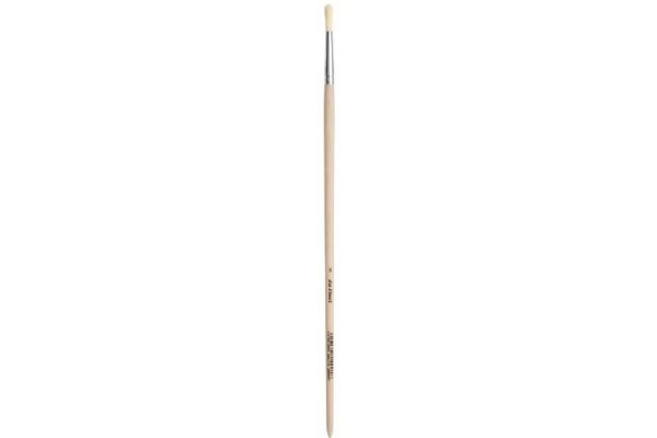 ΠΙΝΕΛΟ ΣΤΡΟΓΓΥΛΟ ΓΙΑ ΛΑΔΙ ΖΩΓΡΑΦΙΚΗΣ Νο8 BRISTLE ΜΕ ΜΑΚΡΥ ΣΤΕΛΕΧΟΣ