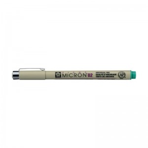 ΜΑΡΚΑΔΟΡΟΙ SAKURA  MICRON 02  ΠΡΑΣΙΝΟ PIGMA