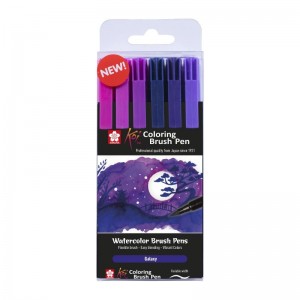 ΜΑΡΚΑΔΟΡΟΙ BRUSH PEN KOI COLOUR ΣΕΤ 6ΤΕΜ GALAXY