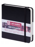 ΜΠΛΟΚ ΣΧΕΔΙΟΥ 12x12 Black ΜΕ ΛΑΣΤΙΧΟ ART CREATION 140g 80ΦΥΛΛΑ