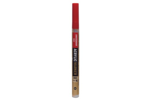 ΜΑΡΚΑΔΟΡΟΣ ΑΚΡΥΛΙΚΟΣ AMSTERDAM 2mm 802 Light Gold SW