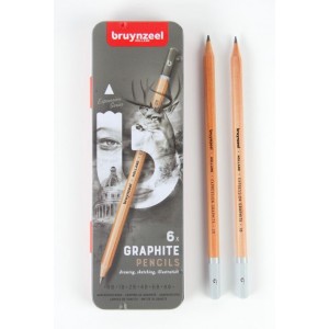ΣΕΤ ΜΟΛΥΒΙΑ ΣΧΕΔΙΟΥ EXPRESSION GRAPHITE ΣΕ ΜΕΤΑΛΛΙΚΗ ΚΑΣΕΤΙΝΑ 6ΤΕΜ