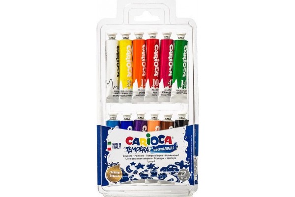 ΤΕΜΠΕΡΕΣ Carioca  12ml 12τμχ