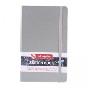 ΜΠΛΟΚ ΣΧΕΔΙΟΥ 13x21 Shiny Silver ΜΕ ΛΑΣΤΙΧΟ ART CREATION 140g 80 ΦΥΛΛΑ ΜΠΛΟΚ ΣΧΕΔΙΟΥ 13x21 Shiny Silver ΜΕ ΛΑΣΤΙΧΟ ART CREATION 140g 80 ΦΥΛΛΑ