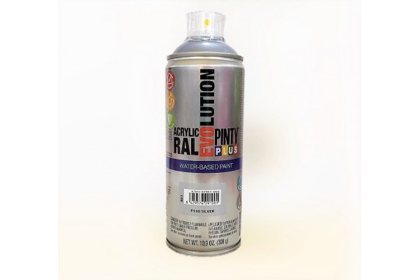 ΣΠΡΕΪ ΑΚΡΥΛΙΚΟ ΧΡΩΜΑ  SILVER ΑΣΗΜΙ PINTY PLUS 400ML
