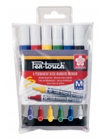 ΜΑΡΚΑΔΟΡΟΙ SAKURA ΣΕΤ 6ΤΕΜ PEN-TOUCH MEDIUM