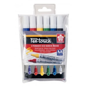 ΜΑΡΚΑΔΟΡΟΙ SAKURA ΣΕΤ 6ΤΕΜ PEN-TOUCH MEDIUM ΜΑΡΚΑΔΟΡΟΙ SAKURA ΣΕΤ 6ΤΕΜ PEN-TOUCH MEDIUM