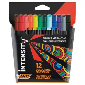 ΣΕΤ ΜΑΡΚΑΔΟΡΟΙ ΖΩΓΡΑΦΙΚΗΣ  INTENSITY BIC 12 ΧΡΩΜΑΤΑ