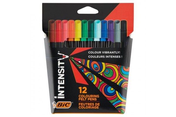 ΣΕΤ ΜΑΡΚΑΔΟΡΟΙ ΖΩΓΡΑΦΙΚΗΣ  INTENSITY BIC 12 ΧΡΩΜΑΤΑ