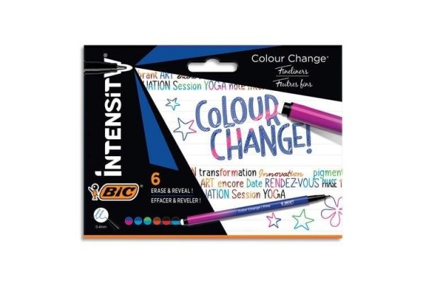 ΣΕΤ ΜΑΡΚΑΔΟΡΟΙ ΓΡΑΦΗΣ COLOUR GHANGE BIC INTENSITY 0.4mm 6 ΧΡΩΜΑΤΑ