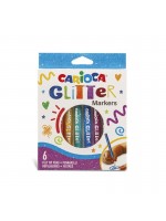 ΜΑΡΚΑΔΟΡΟΙ ΖΩΓΡΑΦΙΚΗΣ CARIOCA ΜΕ GLITTER 6 ΧΡΩΜ.