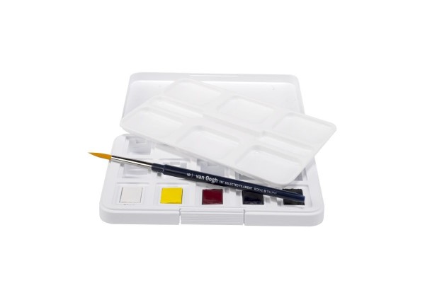 WATERCOLOUR POCKET BOX VAN GOGH ΣΕ ΠΑΣΤΙΛΙΕΣ 5 ΧΡΩΜΑΤΑ+7 ΑΔΕΙΕΣ ΘΗΚΕΣ